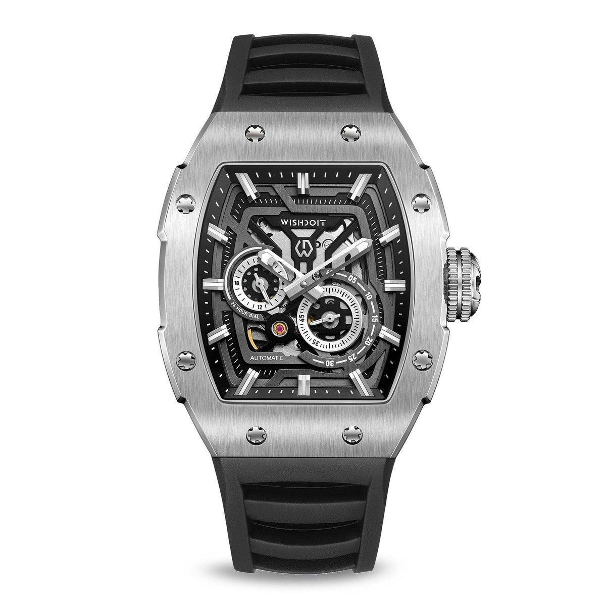 Best Mens Mechanical Watch-Full Speed Collection Silvery Watch ...