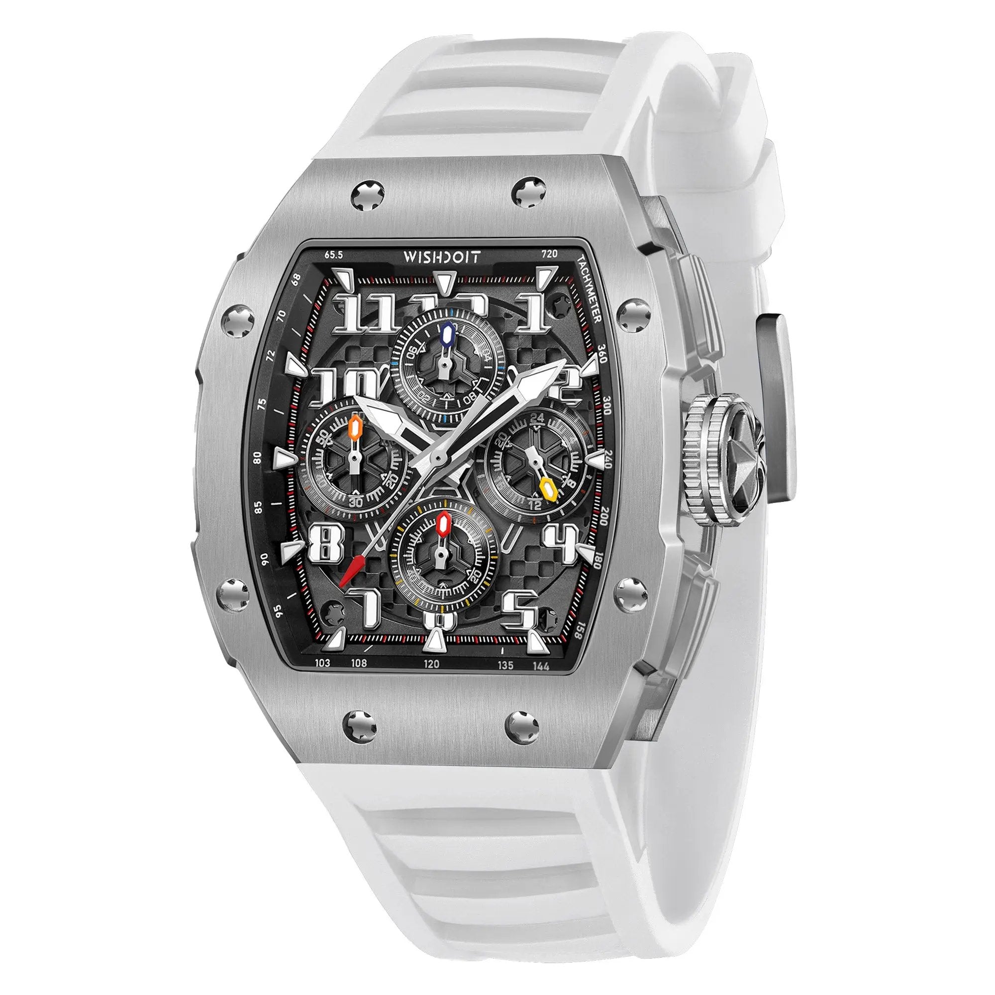 Racing GT 2.0 Chronograph Quartz Watch - White | Wishdoit Watches