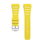 Fluoro rubber Watch Strap Yellow 25mm | Wishdoit Watches