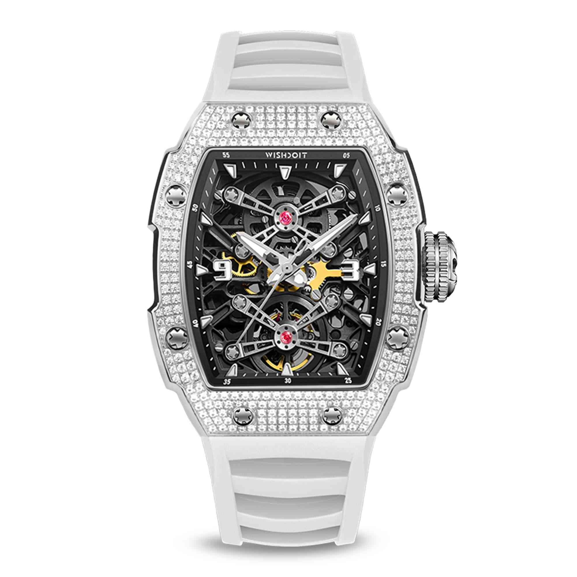 customized case captain kidd silvery watch white strapwatcheswsd9912 heb 152763