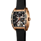 Automatic Mechanical Tonneau Watch For Men -Gold | Wishdoit Watches