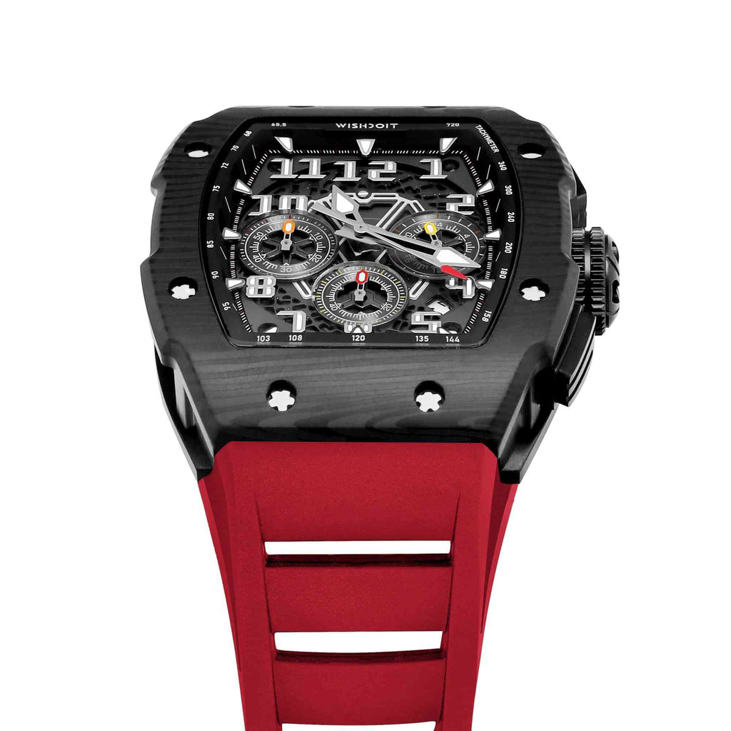 Shop Racing GT Chronograph Quartz Black Red Watch on Wishdoit Watches