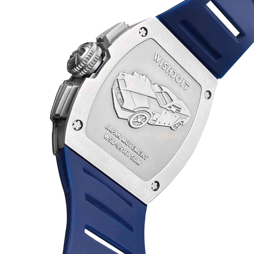 Shop Racing GT Chronograph Quartz Silver Blue Watch on Wishdoit Watches