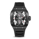 Buy Quartz Sports Skeleton Black Watch on Wishdoit Watches