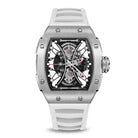 Buy Quartz Sports Skeleton Silver White Watch on Wishdoit Watches