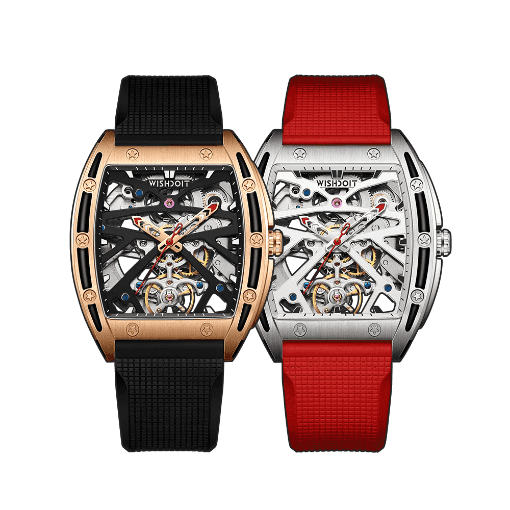 VDay Gift | Urca-Couple Watches-Gold&Silvery Red - Wishdoit WatchesWSD-9905-Couple2