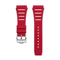 Fluoro Rubber Watch Strap | Red 21cm Wishdoit Watches